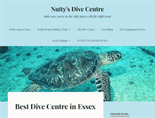 Tablet Screenshot of nuttysdivecentre.com